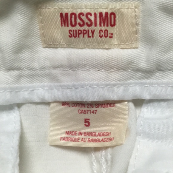 Mossimo Supply CO size 5 solid white shorts EUC - Picture 10 of 10